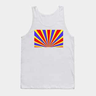 Purple Red and Yellow Striped Tank Top